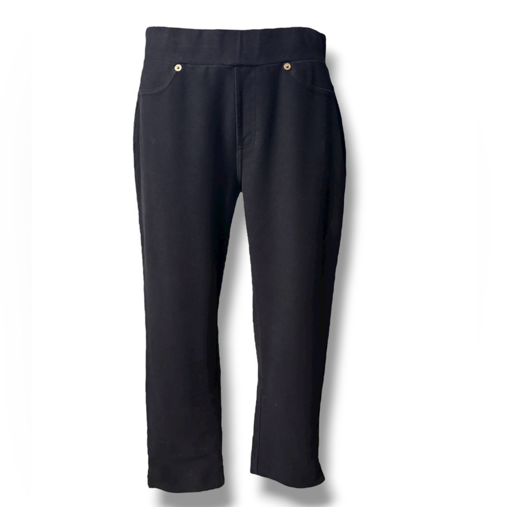 MICHAEL MICHAEL KORS Black Stretch Pull On Capri Pants Size Medium